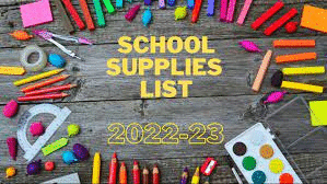 School Supply List | W.T. Chipman Middle