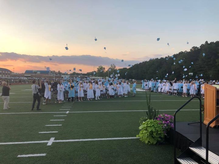 Graduates Throwing Their Hats