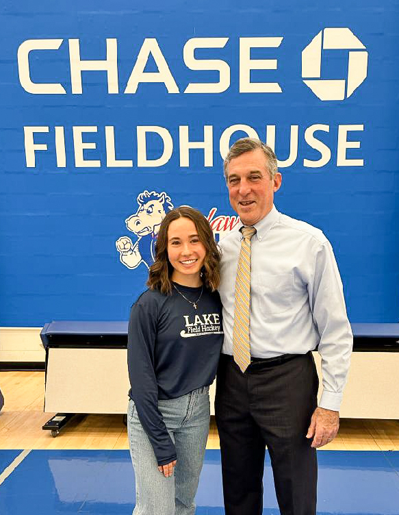 Congrats to Lake Forest student athlete Maya Jester who was recognized during a proclamation ceremony for National Girls and Women in Sports.